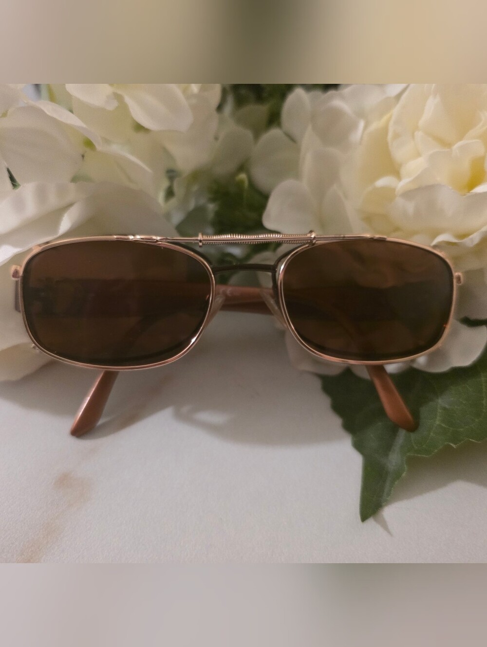 Dior Rose Gold Frame Brown Lens Sunglasses